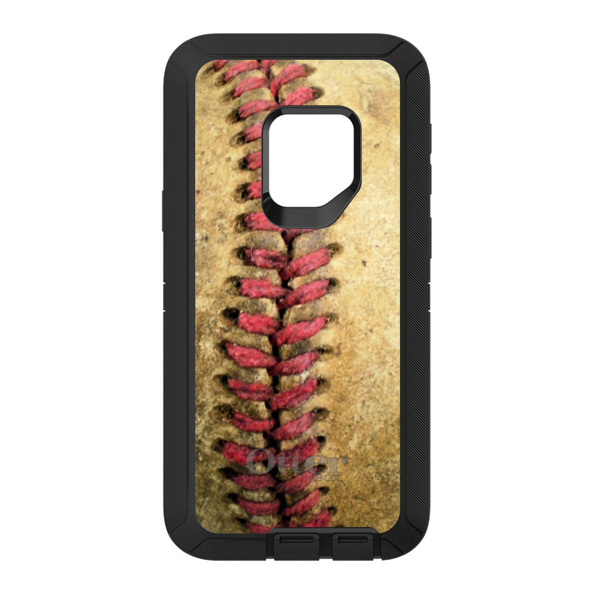 Old Baseball Stitch OtterBox Defender Case for iPhone & Galaxy, view 11