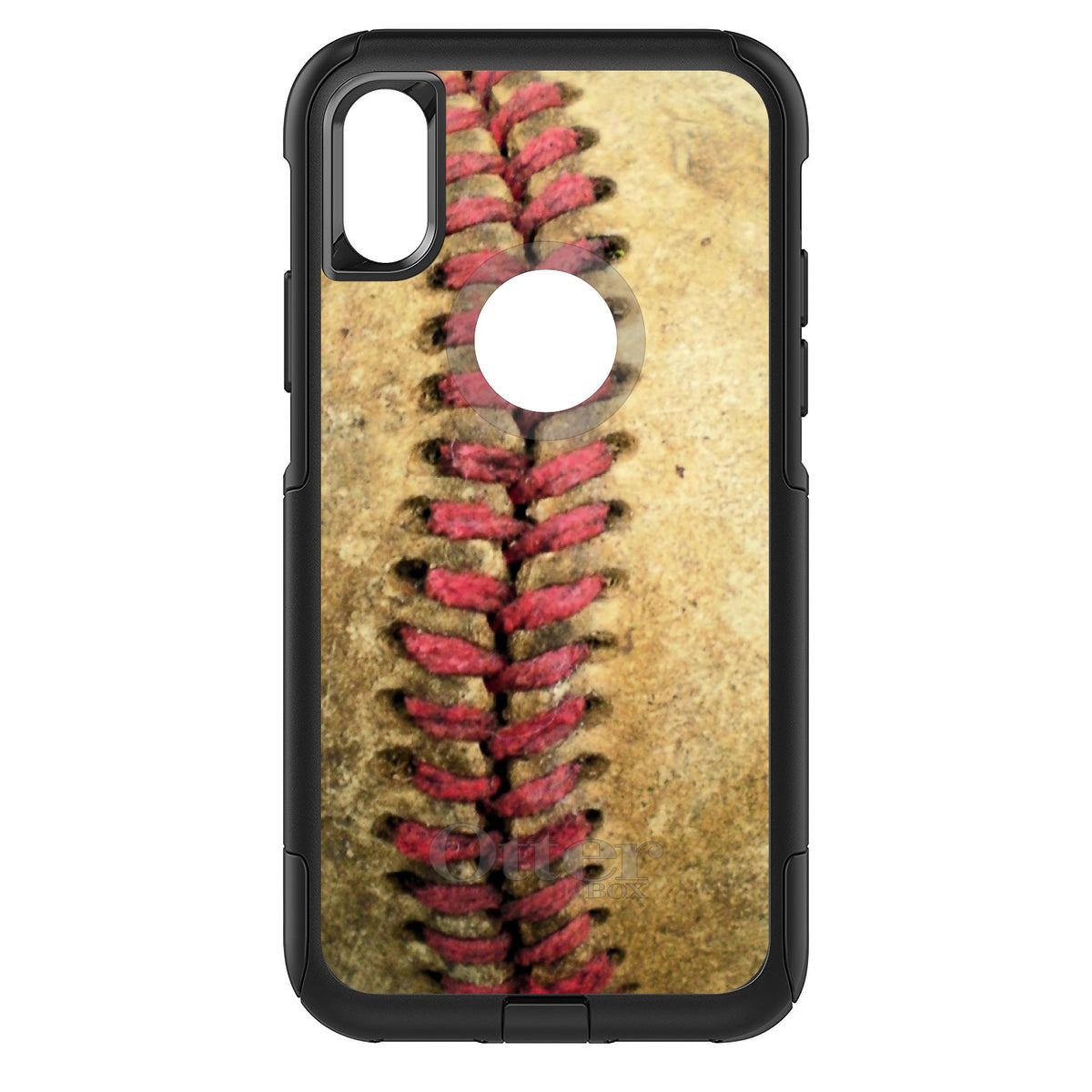 Old Baseball Stitch OtterBox Commuter Case for iPhone & Galaxy, view 3