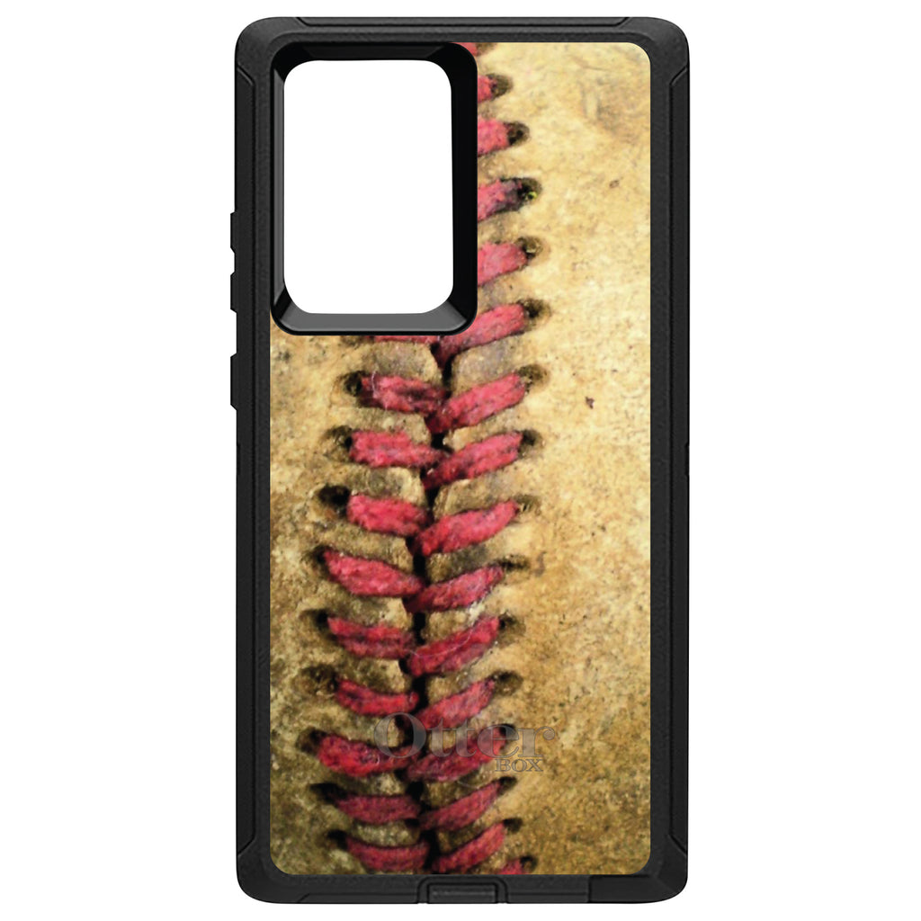 Old Baseball Stitch OtterBox Defender Case for iPhone & Galaxy, view 13