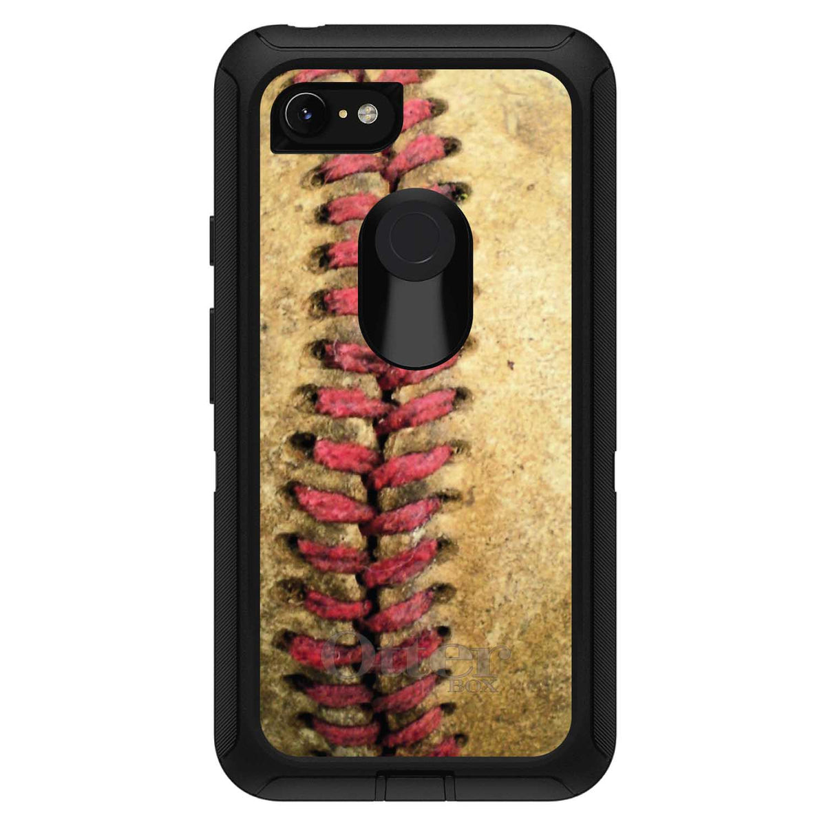 Old Baseball Stitch OtterBox Defender Case for iPhone & Galaxy, view 18
