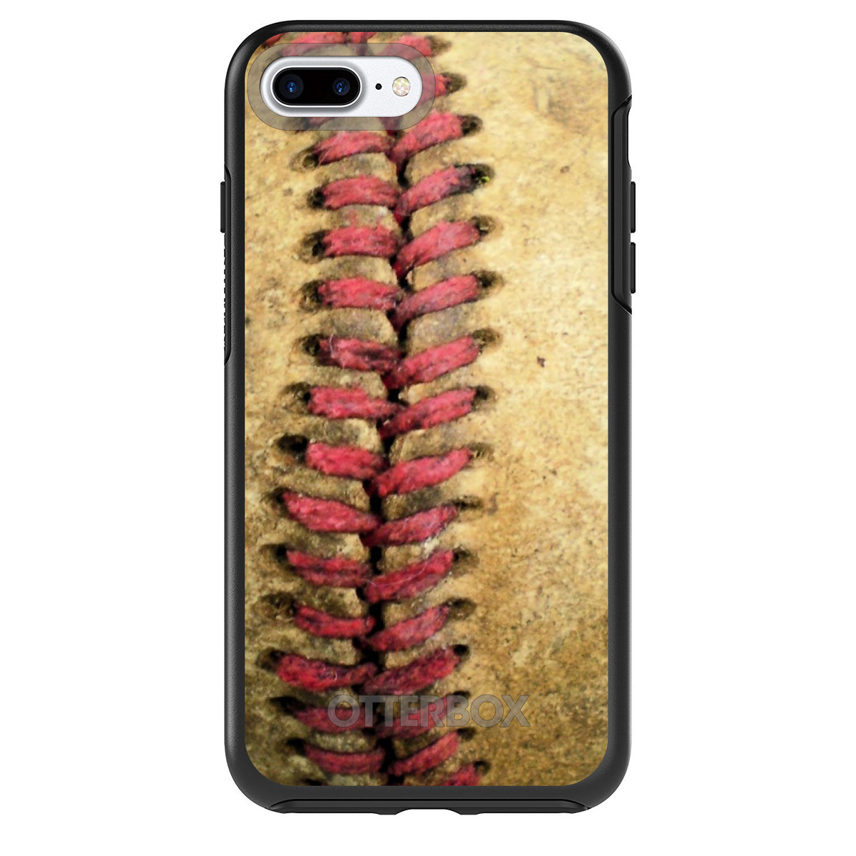 Old Baseball Stitch OtterBox Symmetry Case for iPhone & Galaxy, view 2