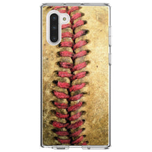 DistinctInk® Clear Shockproof Hybrid Case for Apple iPhone / Samsung Galaxy / Google Pixel - Old Baseball Stitch
