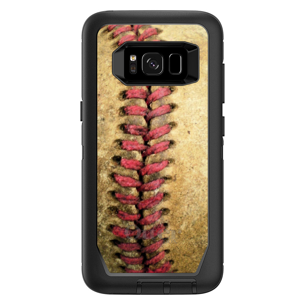 Old Baseball Stitch OtterBox Defender Case for iPhone & Galaxy, view 12