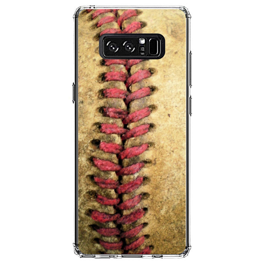Old Baseball Stitch Clear Shockproof iPhone Case, view 12
