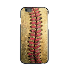 DistinctInk® Hard Plastic Snap-On Case for Apple iPhone or Samsung Galaxy - Old Baseball Stitch