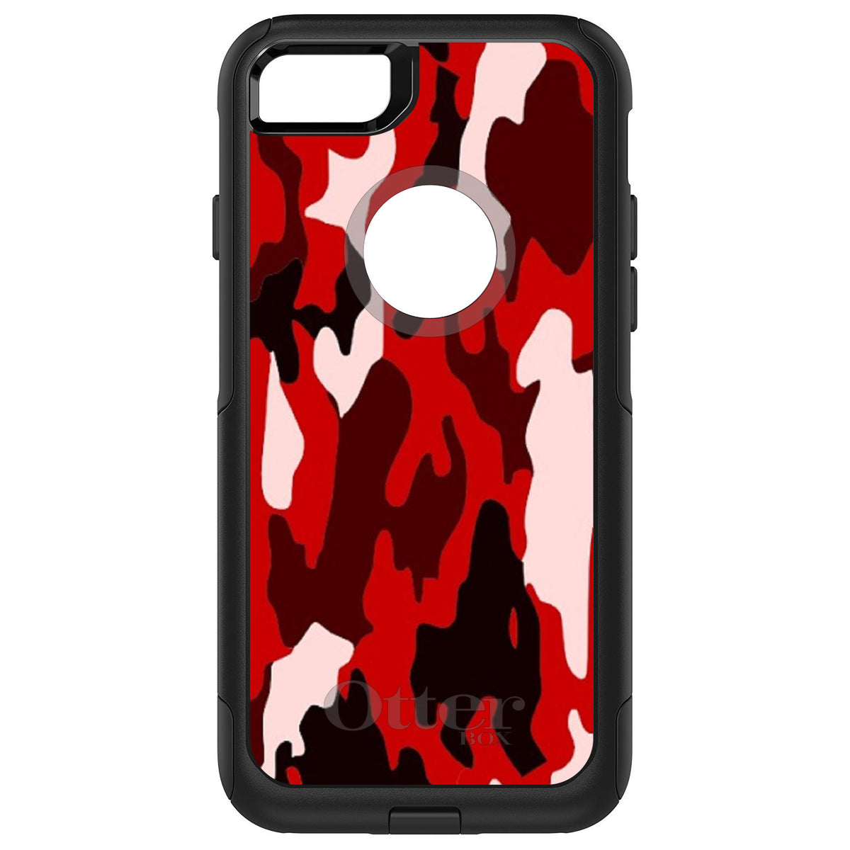 Red Black Camouflage OtterBox Commuter Case for iPhone & Galaxy
