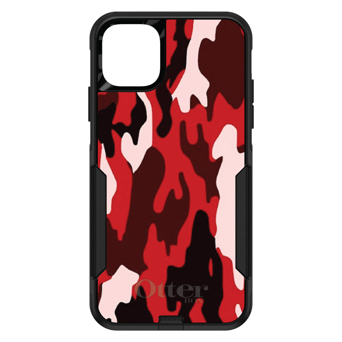 Red Black Camouflage OtterBox Commuter Case for iPhone & Galaxy, view 2