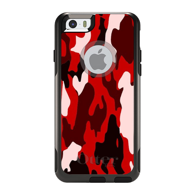 Red Black Camouflage OtterBox Commuter Case for iPhone & Galaxy, view 4