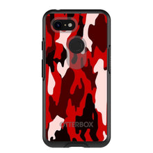 DistinctInk™ OtterBox Symmetry Series Case for Apple iPhone / Samsung Galaxy / Google Pixel - Red Black Camouflage
