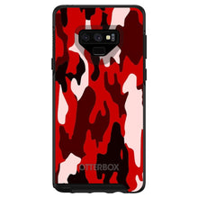 DistinctInk™ OtterBox Symmetry Series Case for Apple iPhone / Samsung Galaxy / Google Pixel - Red Black Camouflage