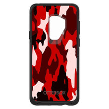 DistinctInk™ OtterBox Symmetry Series Case for Apple iPhone / Samsung Galaxy / Google Pixel - Red Black Camouflage