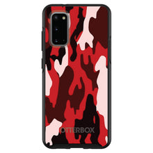 DistinctInk™ OtterBox Symmetry Series Case for Apple iPhone / Samsung Galaxy / Google Pixel - Red Black Camouflage