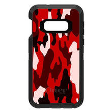 DistinctInk™ OtterBox Defender Series Case for Apple iPhone / Samsung Galaxy / Google Pixel - Red Black Camouflage