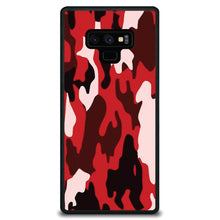 DistinctInk® Hard Plastic Snap-On Case for Apple iPhone or Samsung Galaxy - Red Black Camouflage