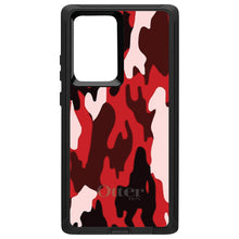 DistinctInk™ OtterBox Defender Series Case for Apple iPhone / Samsung Galaxy / Google Pixel - Red Black Camouflage
