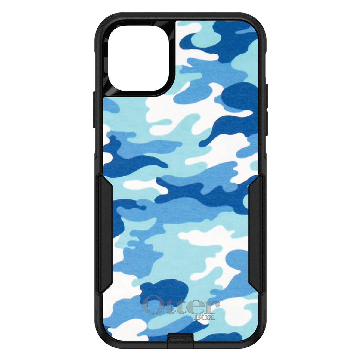 Blue White Camouflage OtterBox Commuter Case for iPhone & Galaxy, view 2