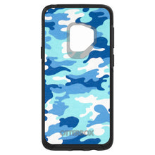 DistinctInk™ OtterBox Symmetry Series Case for Apple iPhone / Samsung Galaxy / Google Pixel - Blue White Camouflage