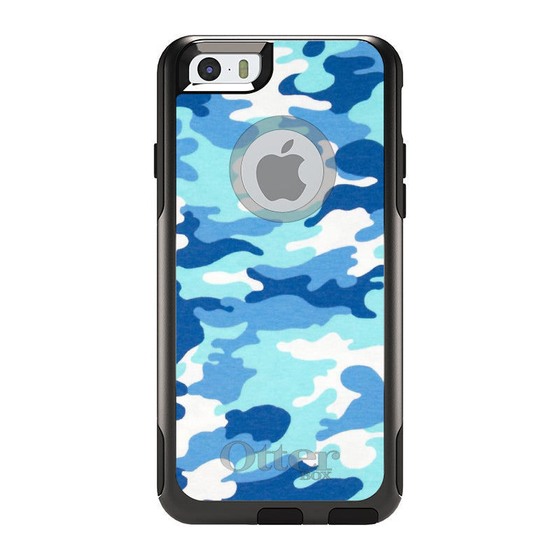 Blue White Camouflage OtterBox Commuter Case for iPhone & Galaxy, view 4