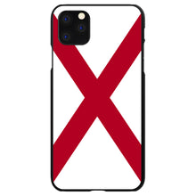 DistinctInk® Hard Plastic Snap-On Case for Apple iPhone or Samsung Galaxy - Alabama State Flag