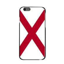 DistinctInk® Hard Plastic Snap-On Case for Apple iPhone or Samsung Galaxy - Alabama State Flag