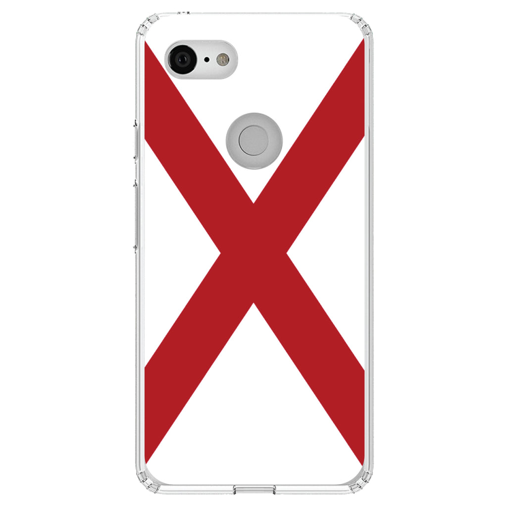 Alabama State Flag Clear Shockproof iPhone Case, view 22