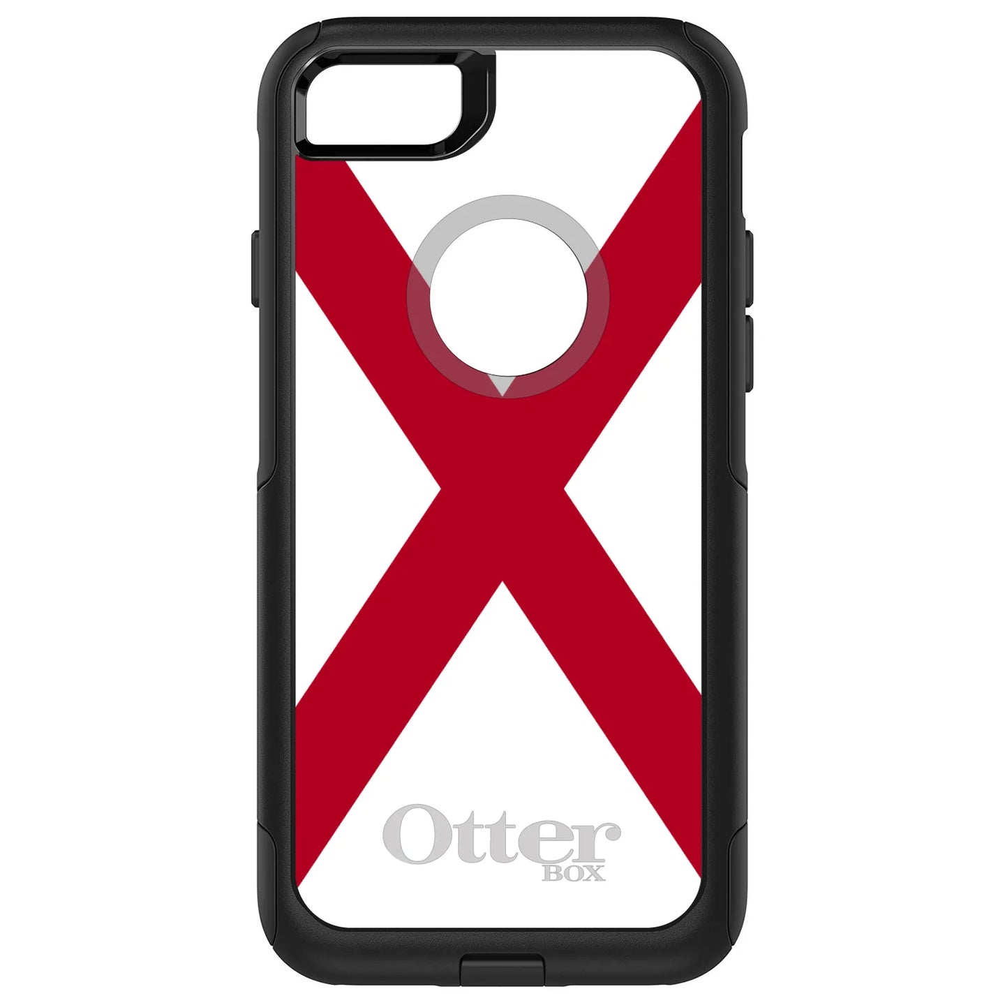 DistinctInk™ OtterBox Commuter Series Case for Apple iPhone or Samsung Galaxy - Alabama State Flag