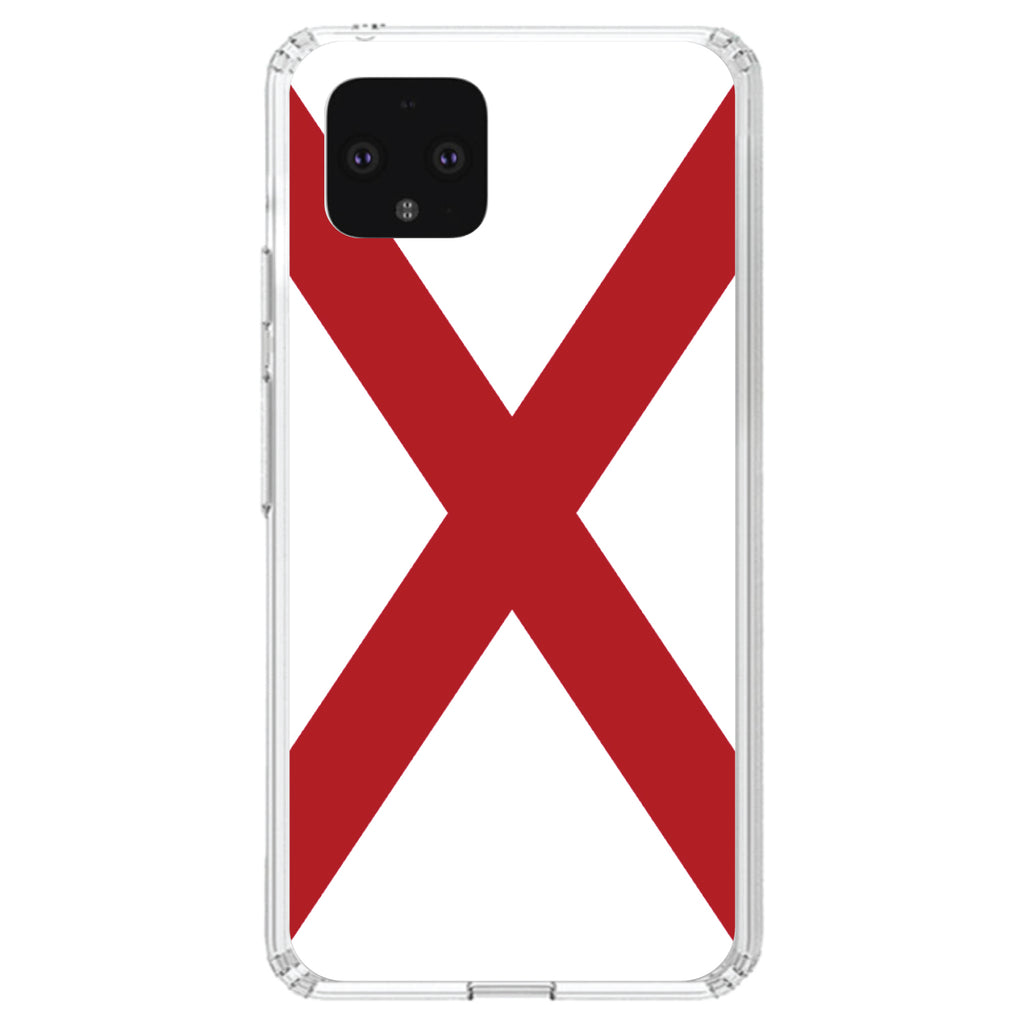 Alabama State Flag Clear Shockproof iPhone Case, view 24