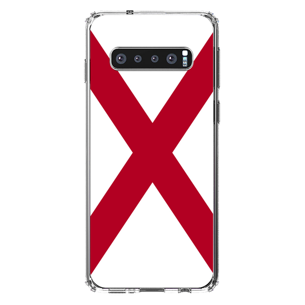 Alabama State Flag Clear Shockproof iPhone Case, view 16