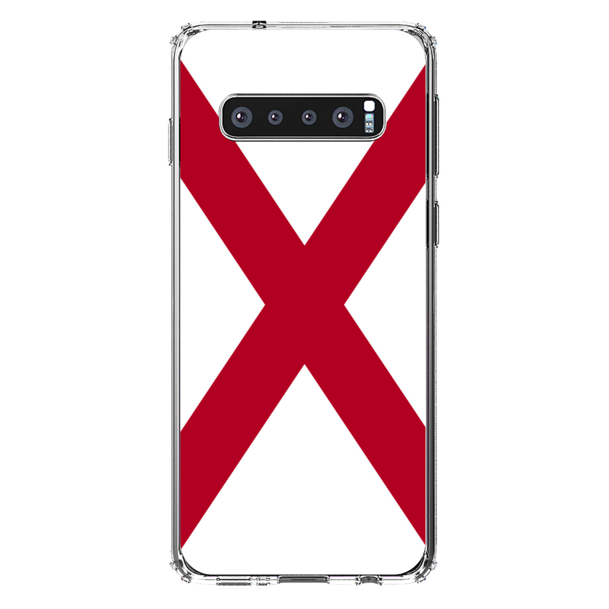 Alabama State Flag Clear Shockproof iPhone Case, view 16