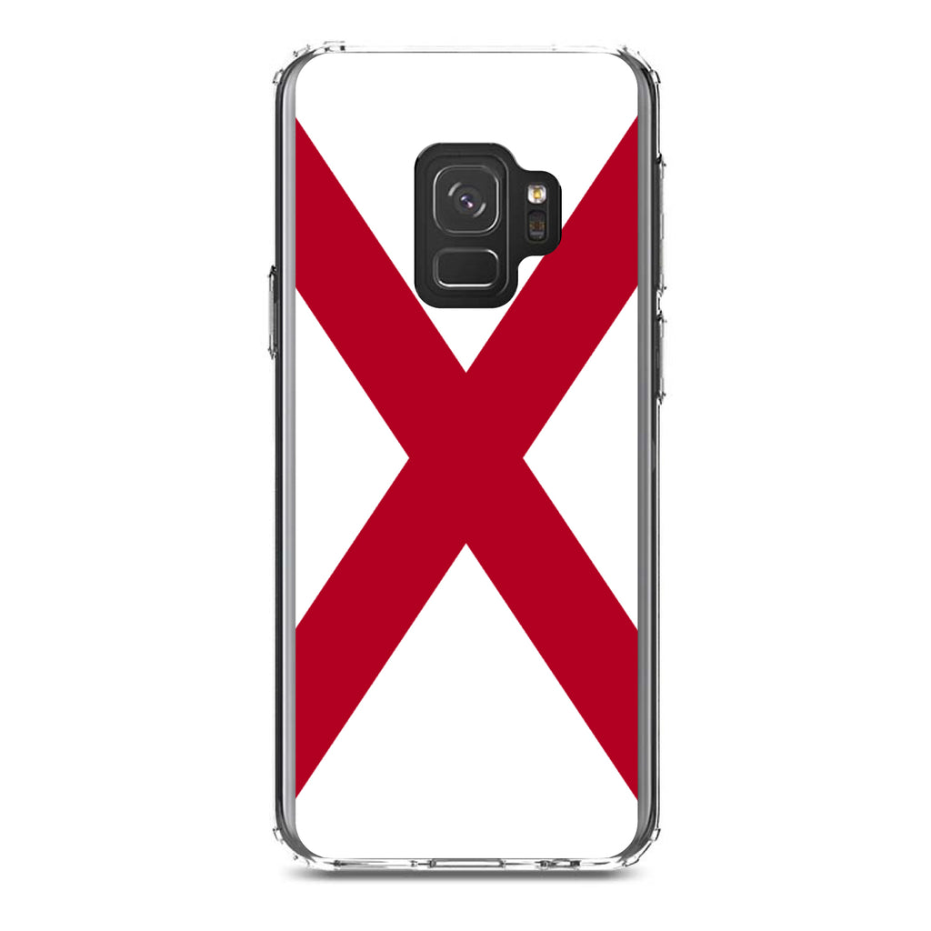 Alabama State Flag Clear Shockproof iPhone Case, view 19