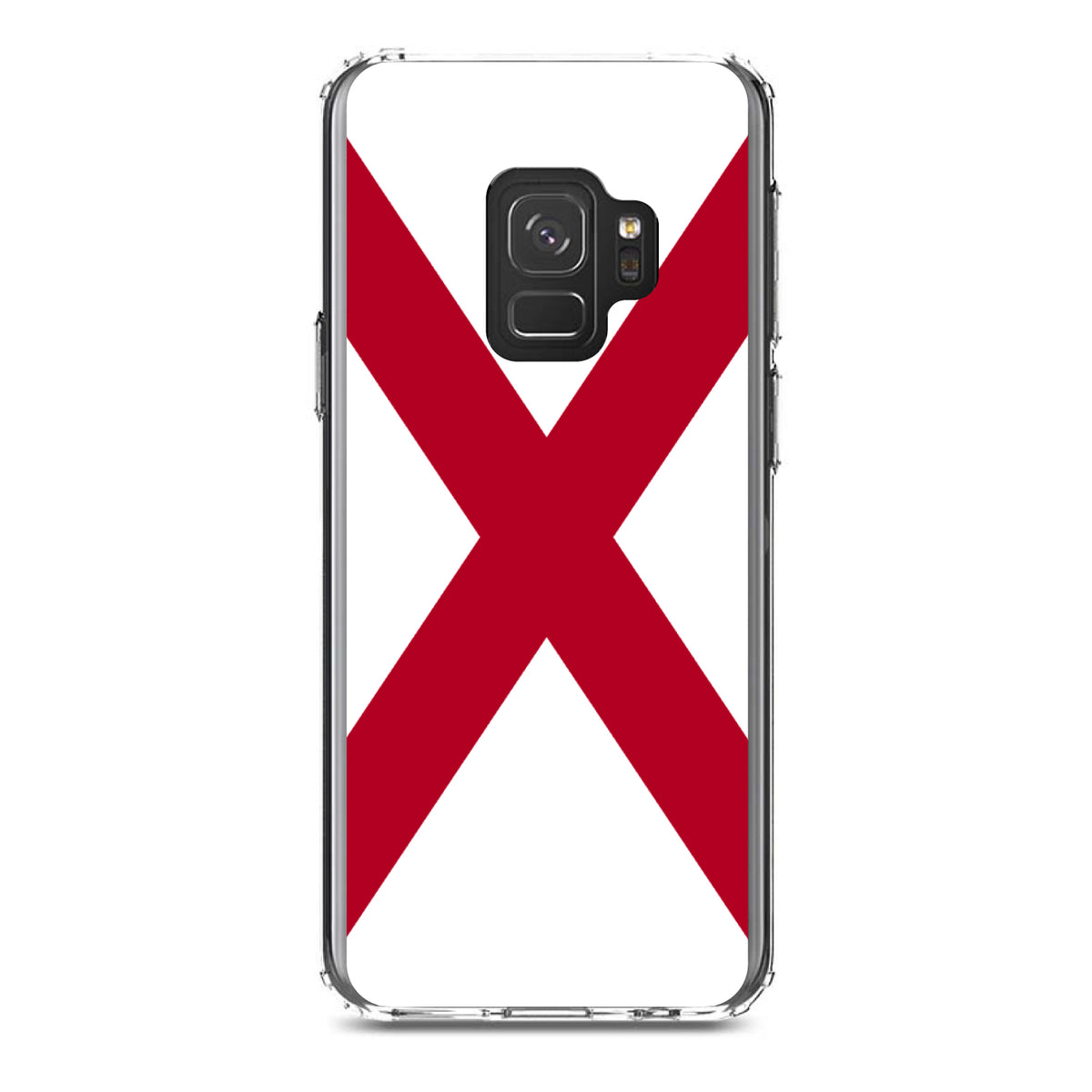 Alabama State Flag Clear Shockproof iPhone Case, view 19