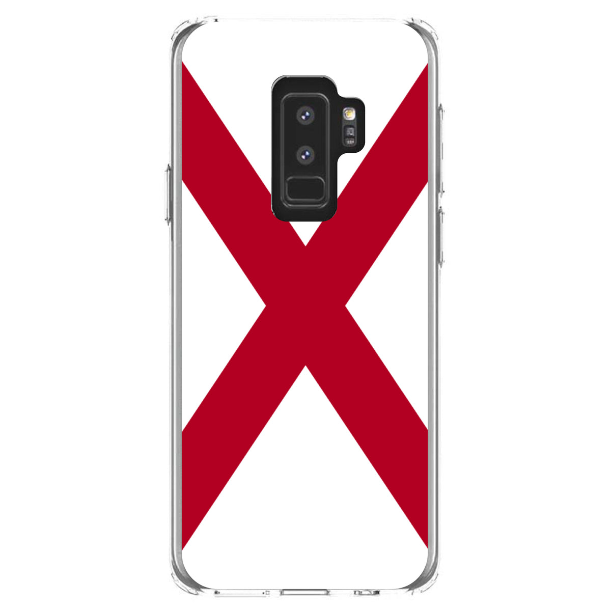 Alabama State Flag Clear Shockproof iPhone Case, view 20