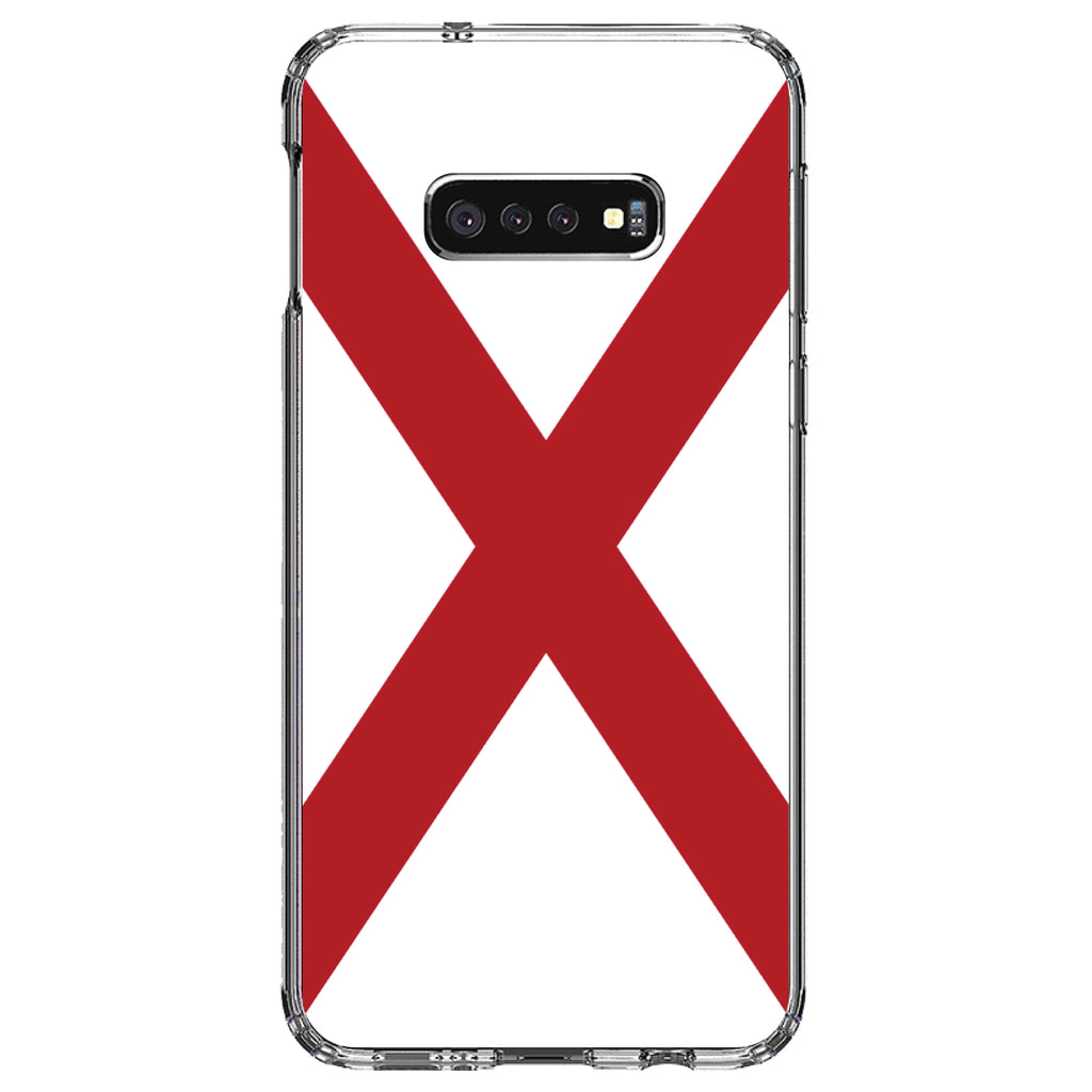 Alabama State Flag Clear Shockproof iPhone Case, view 18