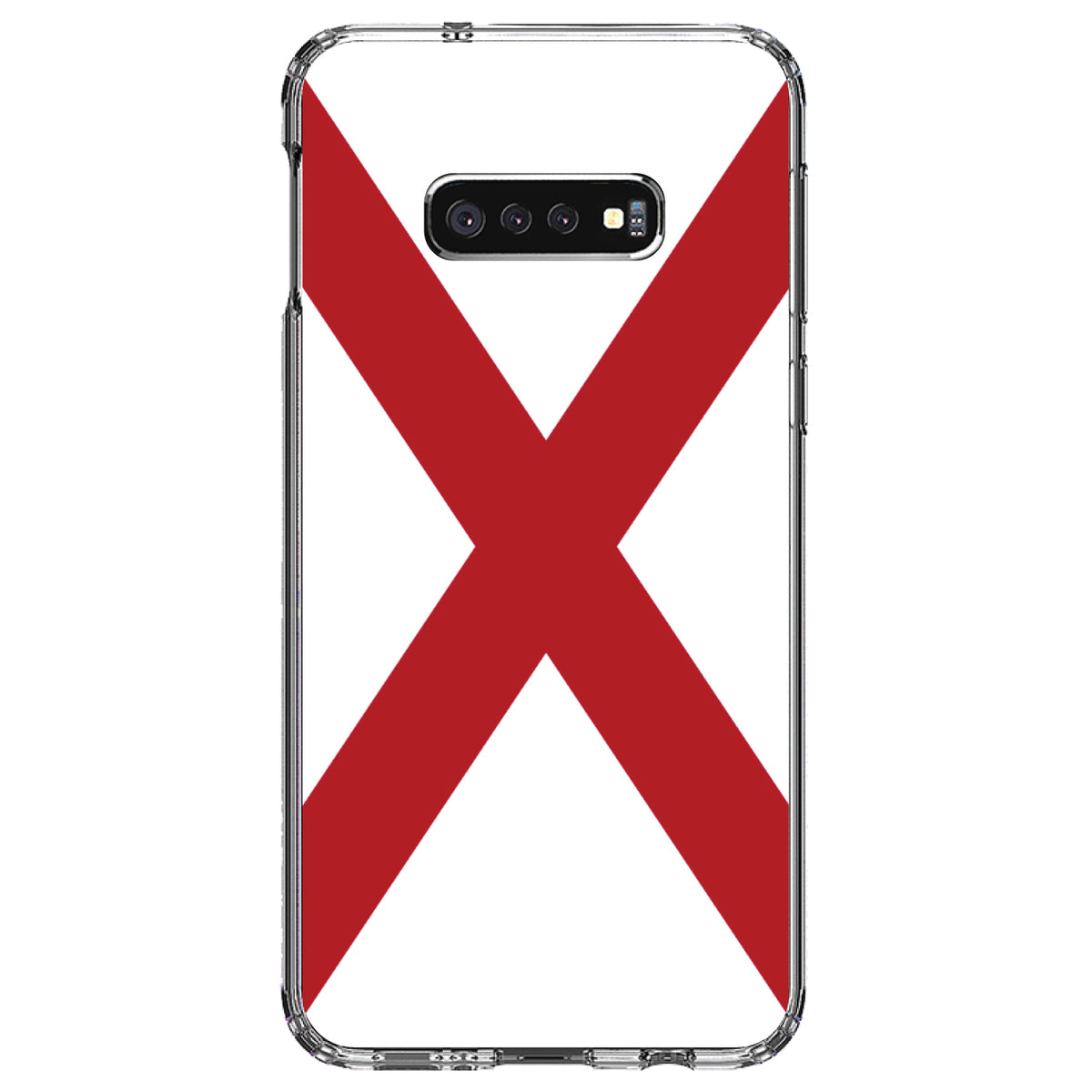 Alabama State Flag Clear Shockproof iPhone Case, view 18