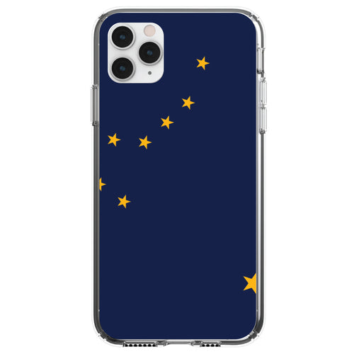 Alaska State Flag Clear Shockproof iPhone Case