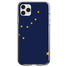 DistinctInk® Clear Shockproof Hybrid Case for Apple iPhone / Samsung Galaxy / Google Pixel - Alaska State Flag