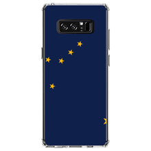 DistinctInk® Clear Shockproof Hybrid Case for Apple iPhone / Samsung Galaxy / Google Pixel - Alaska State Flag