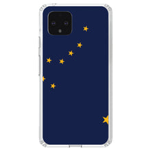 DistinctInk® Clear Shockproof Hybrid Case for Apple iPhone / Samsung Galaxy / Google Pixel - Alaska State Flag