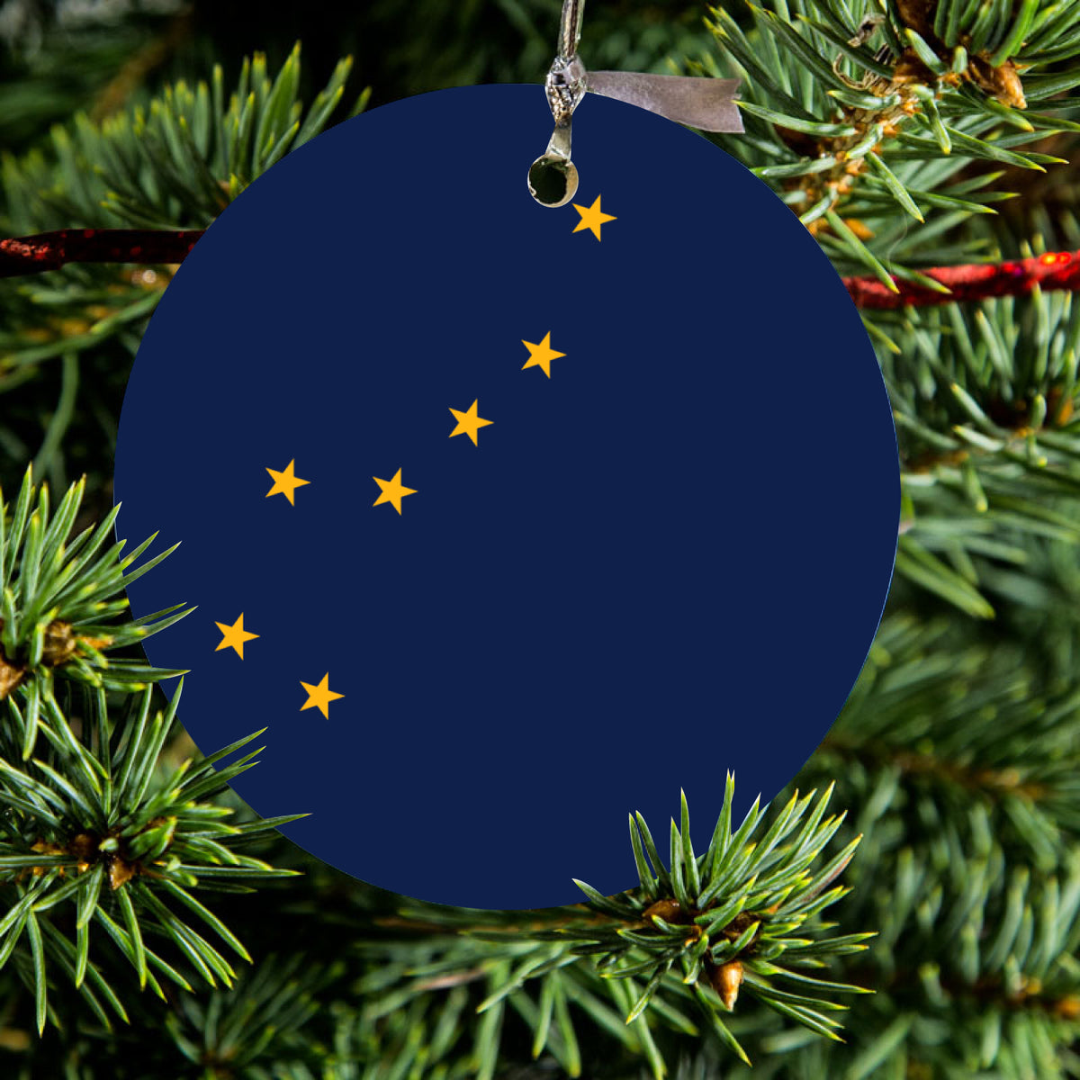 Alaska State Flag Ceramic Ornament, view 2