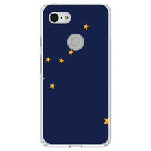 DistinctInk® Clear Shockproof Hybrid Case for Apple iPhone / Samsung Galaxy / Google Pixel - Alaska State Flag