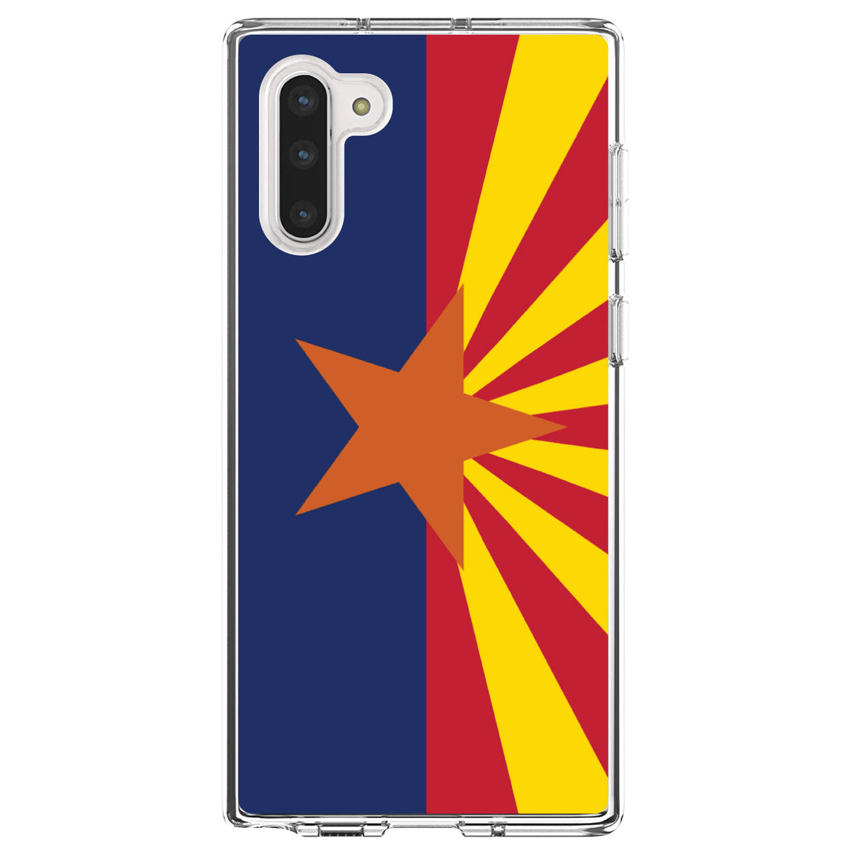 Arizona State Flag Clear Shockproof iPhone Case, view 9
