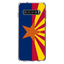 DistinctInk® Clear Shockproof Hybrid Case for Apple iPhone / Samsung Galaxy / Google Pixel - Arizona State Flag