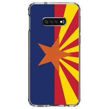 DistinctInk® Clear Shockproof Hybrid Case for Apple iPhone / Samsung Galaxy / Google Pixel - Arizona State Flag