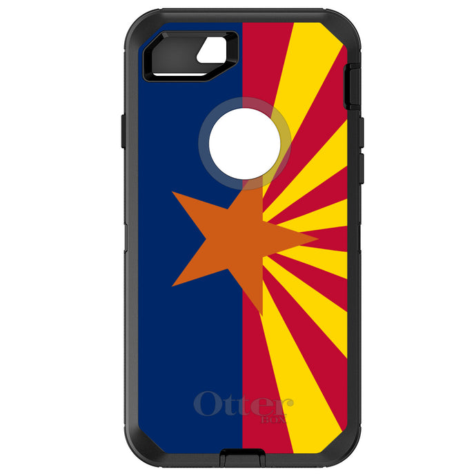DistinctInk™ OtterBox Defender Series Case for Apple iPhone / Samsung Galaxy / Google Pixel - Arizona State Flag