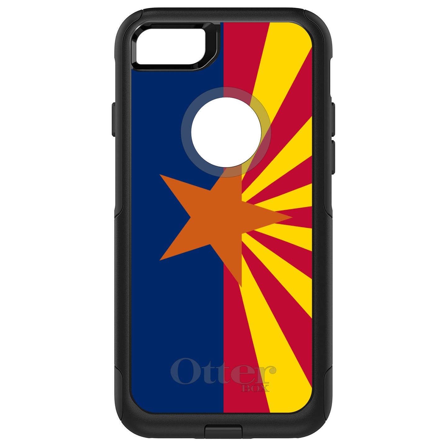 DistinctInk™ OtterBox Commuter Series Case for Apple iPhone or Samsung Galaxy - Arizona State Flag