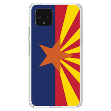 DistinctInk® Clear Shockproof Hybrid Case for Apple iPhone / Samsung Galaxy / Google Pixel - Arizona State Flag