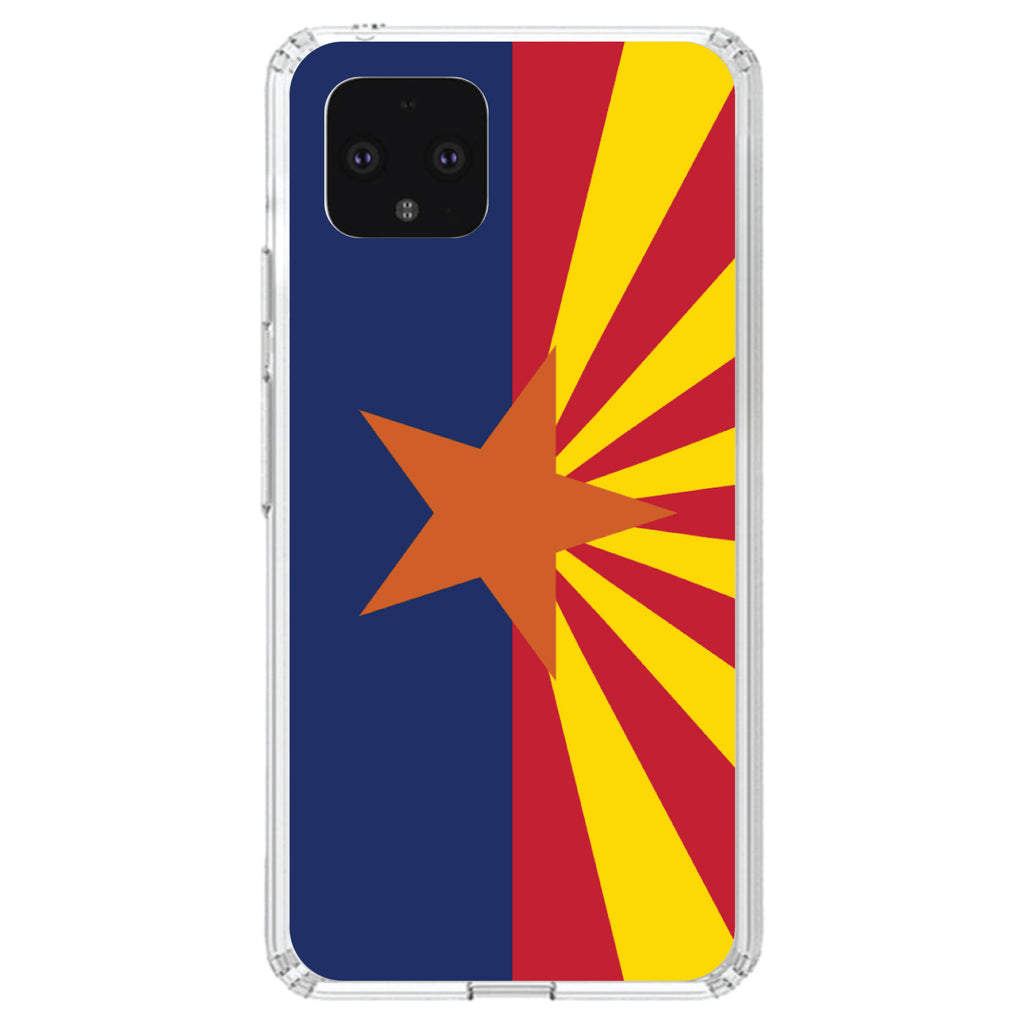 Arizona State Flag Clear Shockproof iPhone Case, view 23