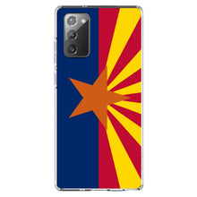DistinctInk® Clear Shockproof Hybrid Case for Apple iPhone / Samsung Galaxy / Google Pixel - Arizona State Flag