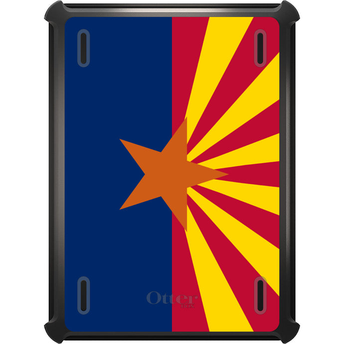 DistinctInk™ OtterBox Defender Series Case for Apple iPad / iPad Pro / iPad Air / iPad Mini - Arizona State Flag