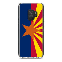 DistinctInk® Clear Shockproof Hybrid Case for Apple iPhone / Samsung Galaxy / Google Pixel - Arizona State Flag
